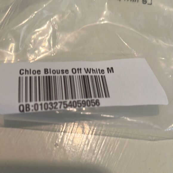 Guadalupe Size M Chloe Embroidered Peplum Blouse Off White Coastal Feminine NWT - Picture 12 of 13